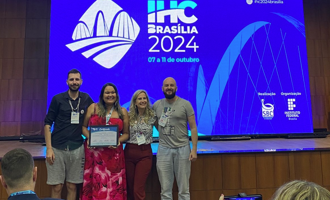 Artigo do C3SL sobre a plataforma MECREC é premiado no IHC 2024